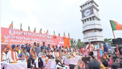 बृजमोहन की नामांकन रैली में शामिल हुए जोगी कांग्रेस के सदस्य, Jogi Congress members join Brijmohan’s nomination rally